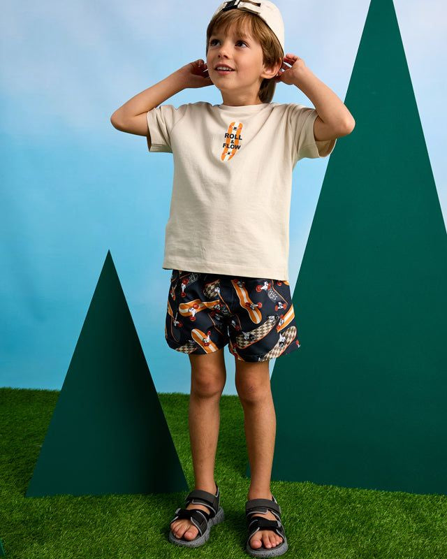 Costume bermuda bambino Mayoral liquirizia grafica Skate Mayoral Liquirizia