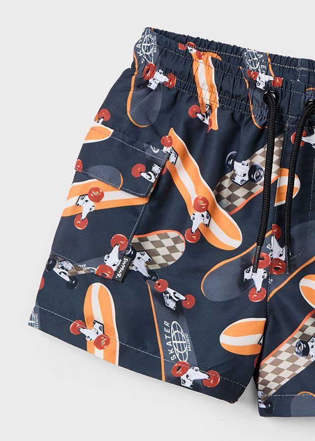 Costume bermuda bambino Mayoral liquirizia grafica Skate Mayoral Liquirizia