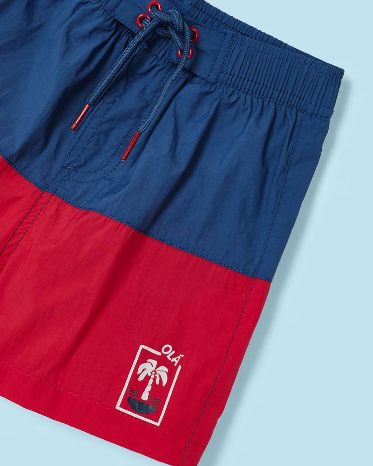 Costume da bagno bermuda Bambino Mayoral rosso anguria e indaco Mayoral Rosso
