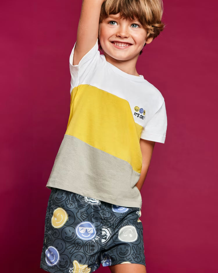 Costume da bagno bermuda Bambino Mayoral stampato SMILE Mayoral Mix