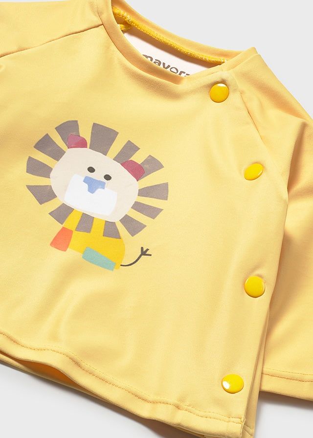 Costume da bagno 3 pezzi maglietta protezione solare neonato Mayoral Newborn safari giallo Mayoral 0-1 Mesi 55cm