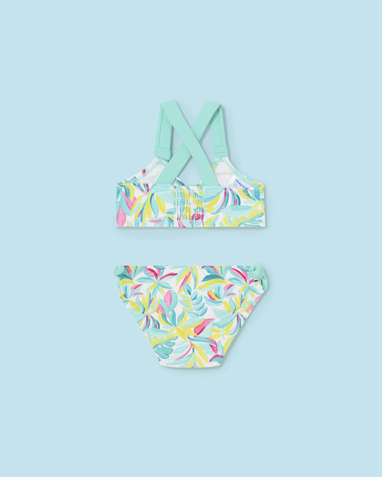 Costume da bagno Bikini neonata Mayoral azzurro floreale Mayoral Azzurro