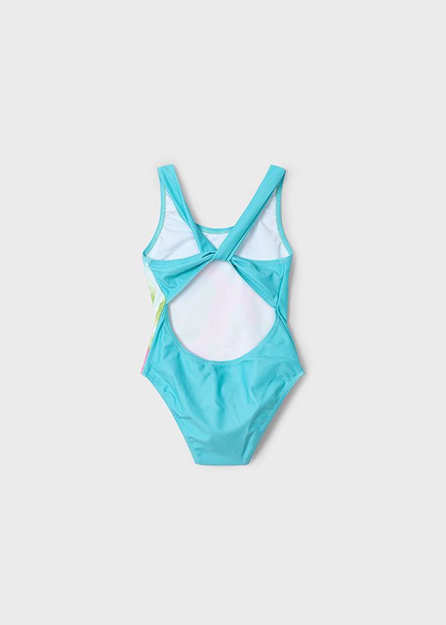 Costume intero bambina Mayoral Fenicottero azzurro turchese Mayoral Azzurro