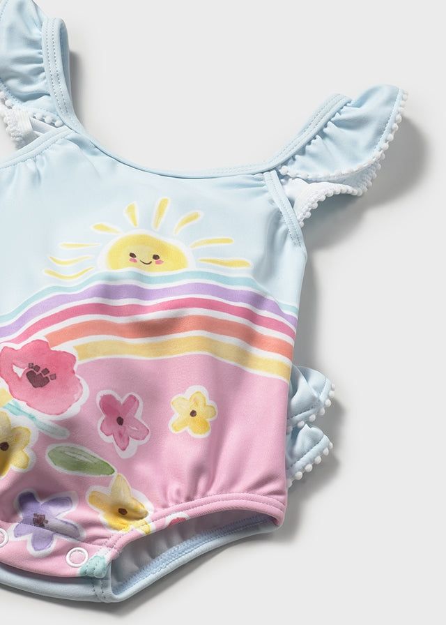 Costume intero neonata Mayoral con cappello protezione solare Mayoral 0-1 Mesi 55cm