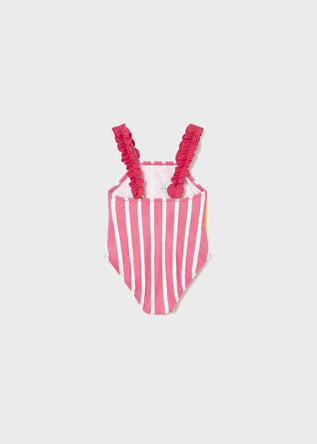 Costume intero neonata Mayoral in rosa ibisco frutta Mayoral 6 Mesi 68cm