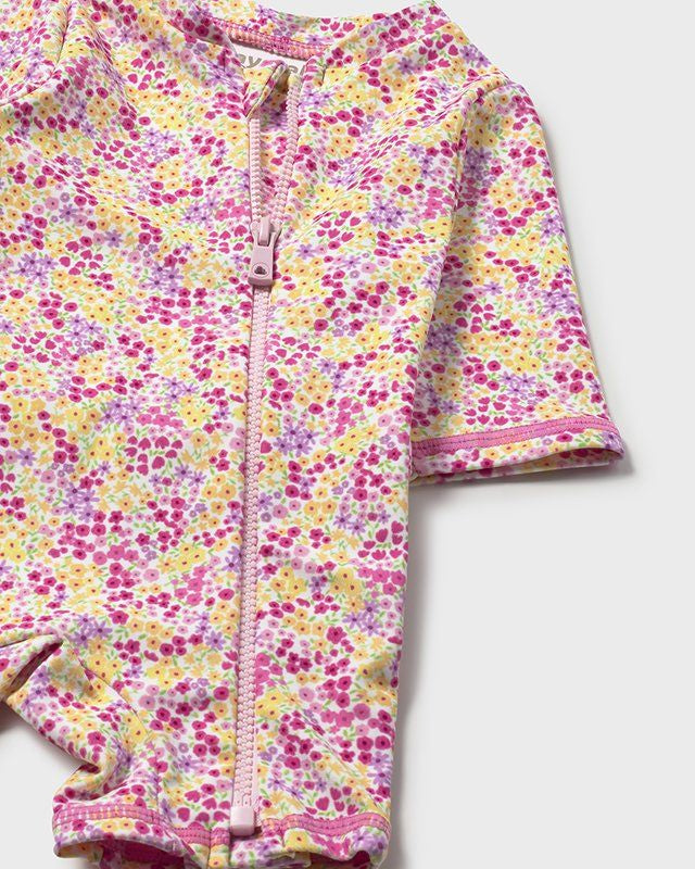 Costume mare intero con cappello protezione solare neonata Mayoral Newborn fantasia multicolor Mayoral 0-1 Mesi 55cm