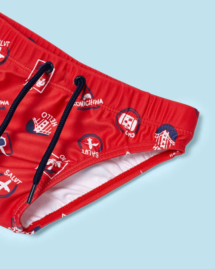 Costume da bagno slip Bambino Mayoral Hello rosso anguria Mayoral Rosso
