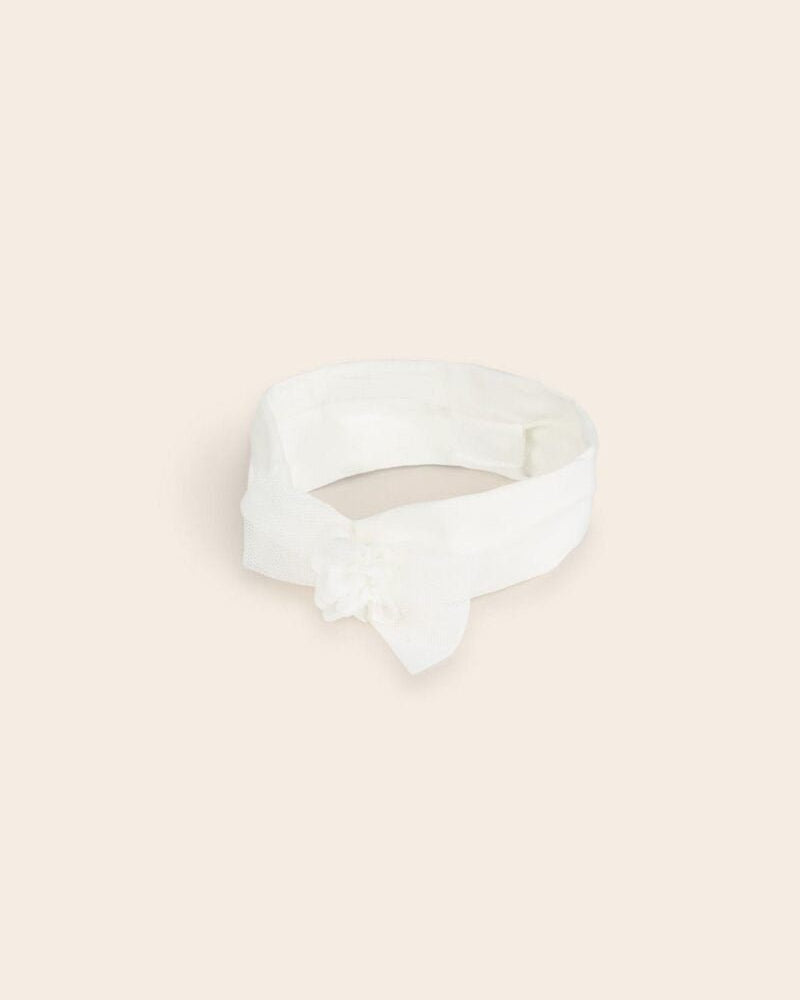 Fascetta capelli neonata Mayoral Newborn panna - ErreGiModaBimbo