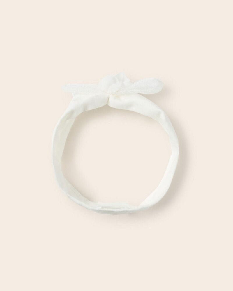 Fascetta capelli neonata Mayoral Newborn panna - ErreGiModaBimbo