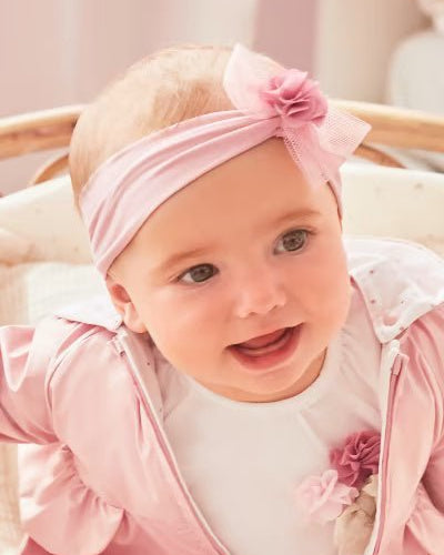 Fascetta capelli neonata Mayoral Newborn rosa - ErreGiModaBimbo