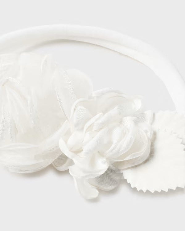 Fascia elastica codino bambina Mayoral bianco - ErreGiModaBimbo