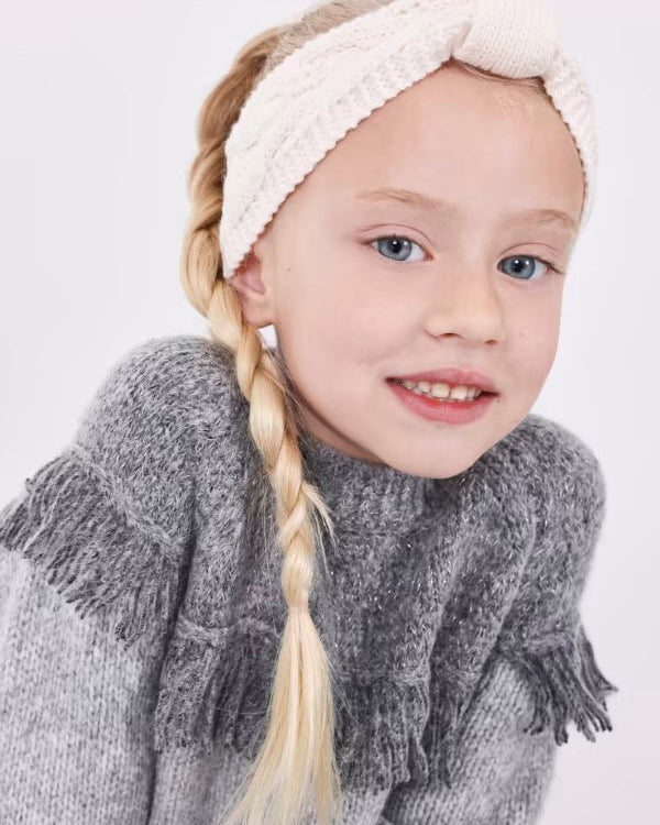 Fascia tricot bambina Mayoral panna - ErreGiModaBimbo