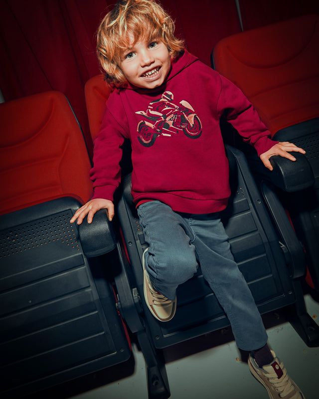 Felpa bambino Mayoral grafica Moto rossa Mayoral 2 Anni 92cm