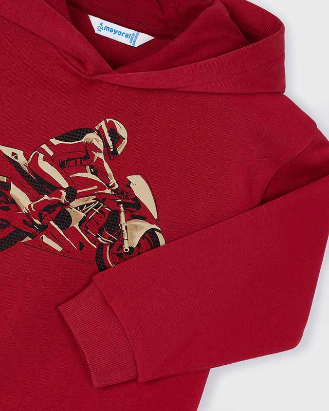 Felpa bambino Mayoral grafica Moto rossa Mayoral 2 Anni 92cm