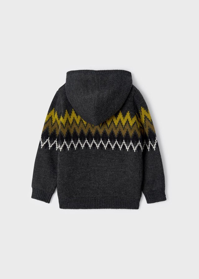 Felpa bambino Mayoral tricot jacquard graffite - ErreGiModaBimbo