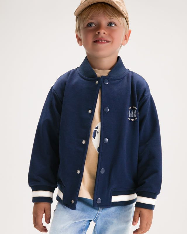 Felpa baseball bomber bambino Mayoral in blu marino Mayoral 2 Anni 92cm