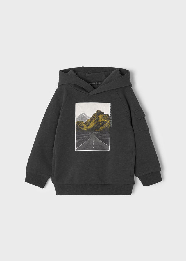 Felpa casual bambino Mayoral stampa montagna - ErreGiModaBimbo