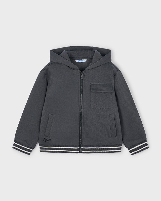 Felpa cerniera bambino Mayoral grigio lavagna Mayoral 2 Anni 92cm