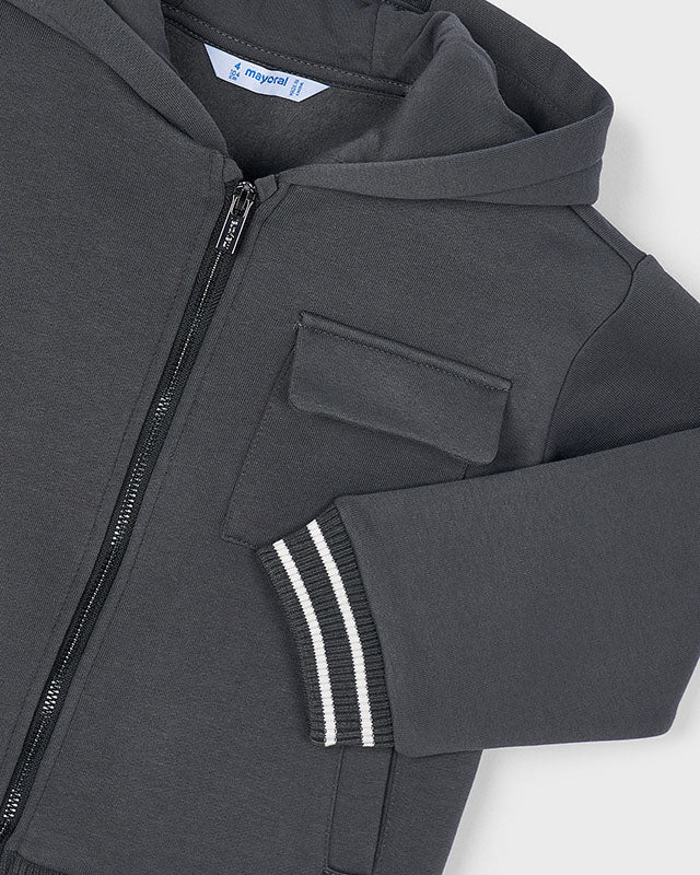 Felpa cerniera bambino Mayoral grigio lavagna Mayoral 2 Anni 92cm