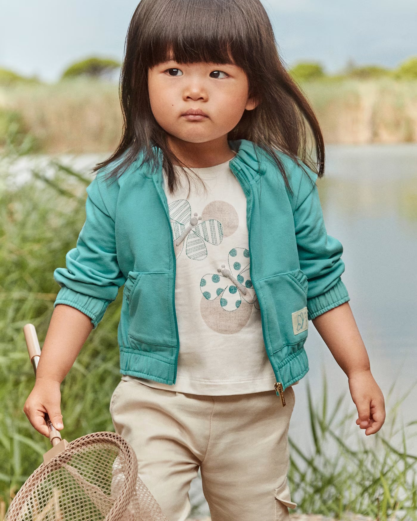 Felpa cerniera cotone garzato neonata Mayoral smeraldo Mayoral 6 Mesi 68cm