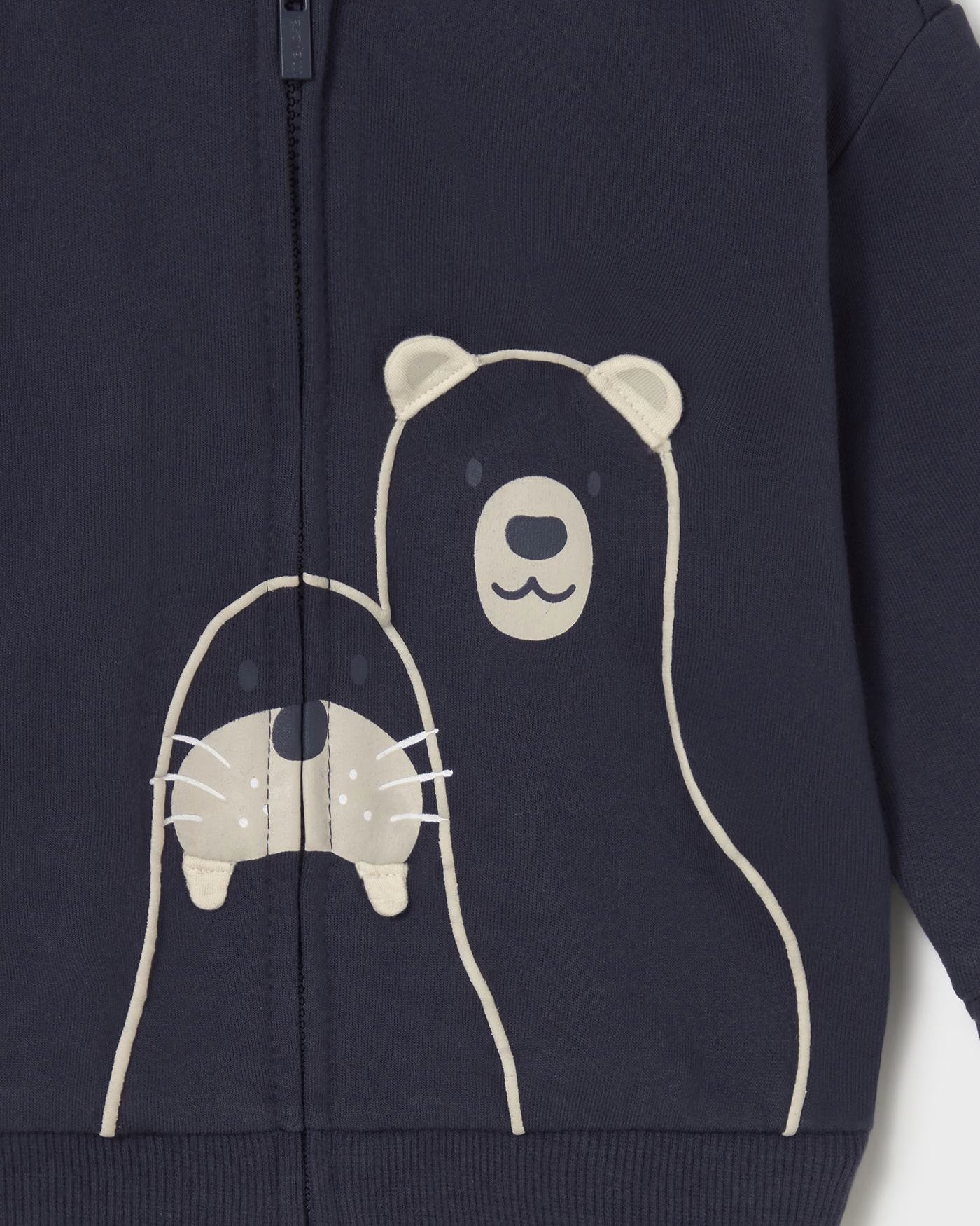 Felpa cerniera neonato Mayoral tricheco blu notte Mayoral 6 Mesi 68cm