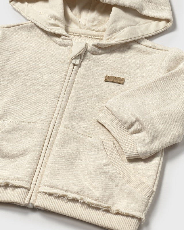 Felpa cerniera orecchie neonati Mayoral Newborn beige Mayoral Cecio