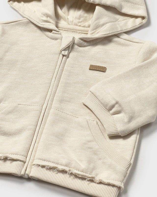 Felpa cerniera orecchie neonati Mayoral Newborn beige Mayoral Cecio