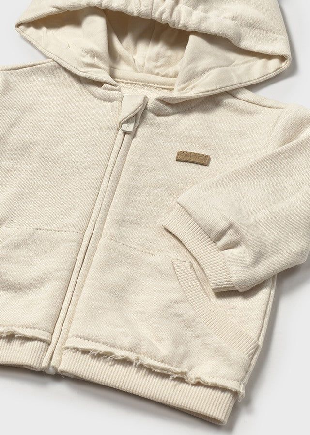 Felpa cerniera orecchie neonati Mayoral Newborn beige Mayoral Cecio