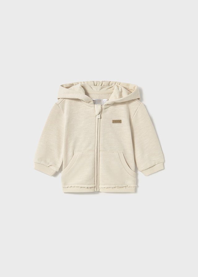 Felpa cerniera orecchie neonati Mayoral Newborn beige Mayoral Cecio