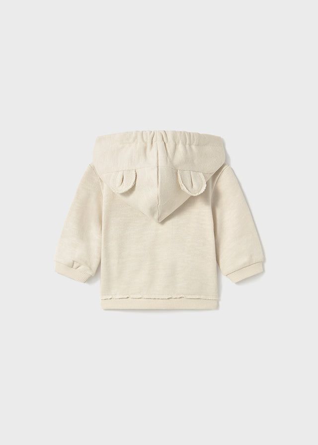 Felpa cerniera orecchie neonati Mayoral Newborn beige Mayoral Cecio