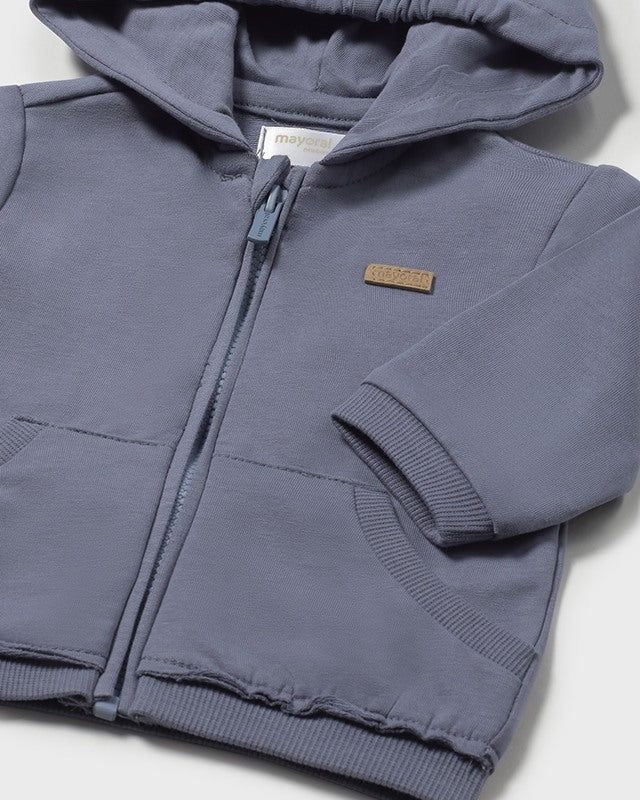 Felpa cerniera orecchie neonato Mayoral Newborn carta da zucchero Mayoral Blu