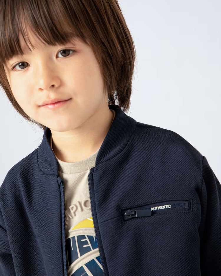 Felpa con cerniera bambino Mayoral blu navy Mayoral Blu