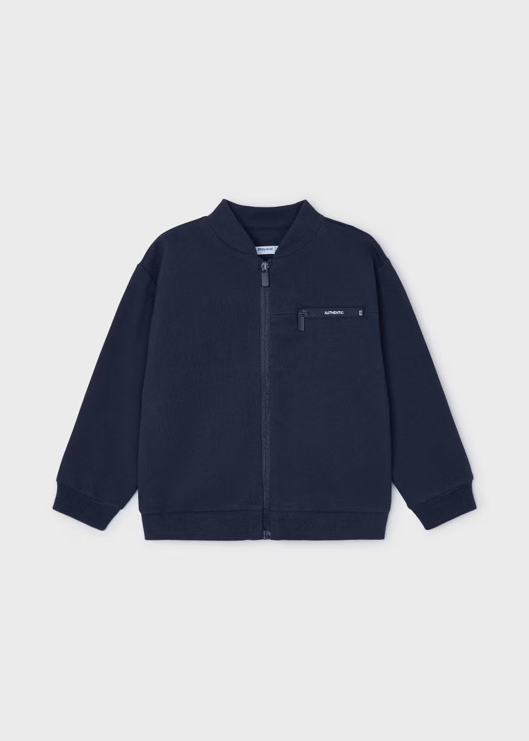 Felpa con cerniera bambino Mayoral blu navy Mayoral Blu