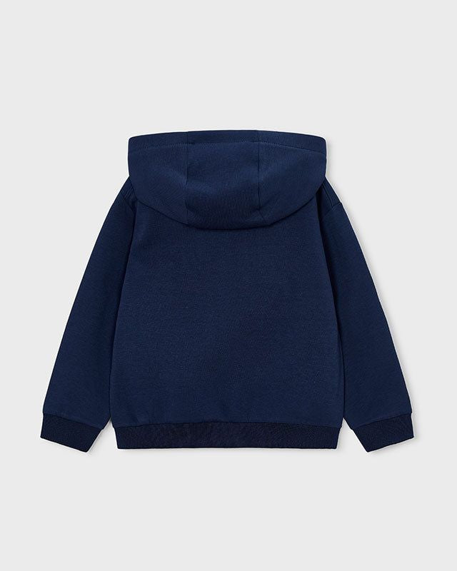 Felpa bambino Mayoral cerniera blu marino logo football Mayoral 2 Anni 92cm