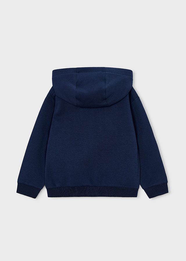 Felpa bambino Mayoral cerniera blu marino logo football Mayoral 2 Anni 92cm