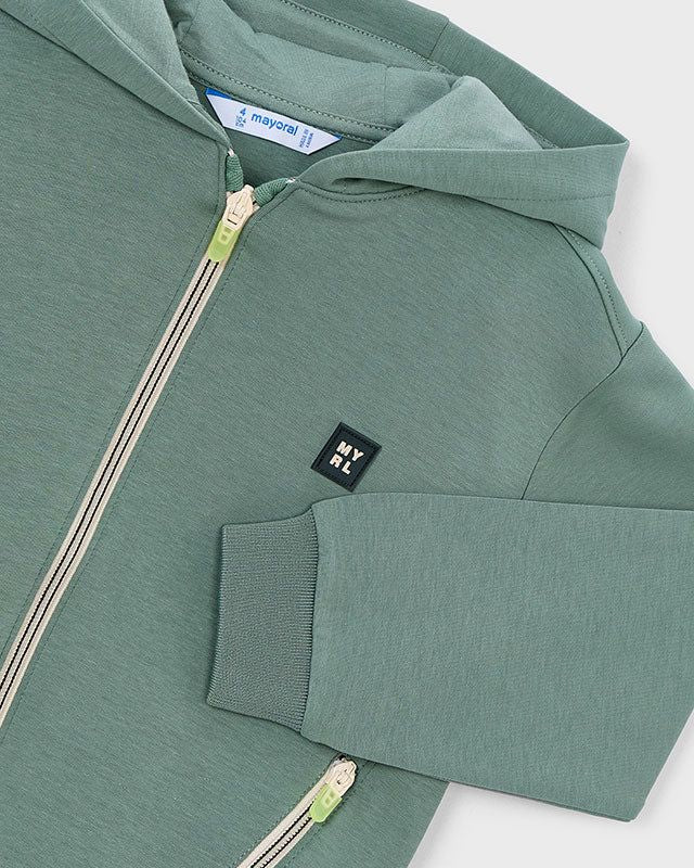 Felpa bambino verde alga Mayoral con cerniera Mayoral 2 Anni 92cm