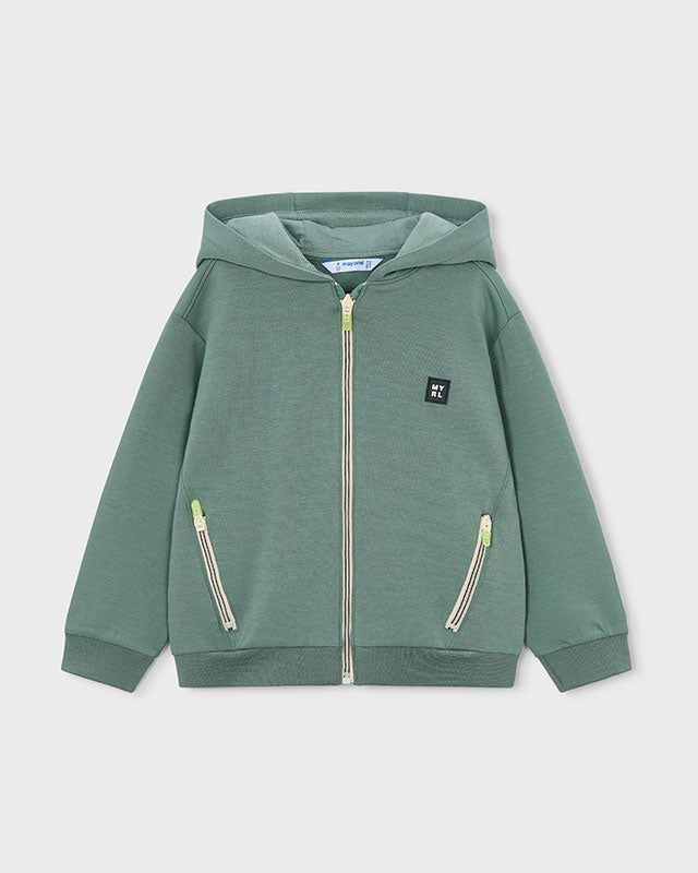 Felpa bambino verde alga Mayoral con cerniera Mayoral 2 Anni 92cm