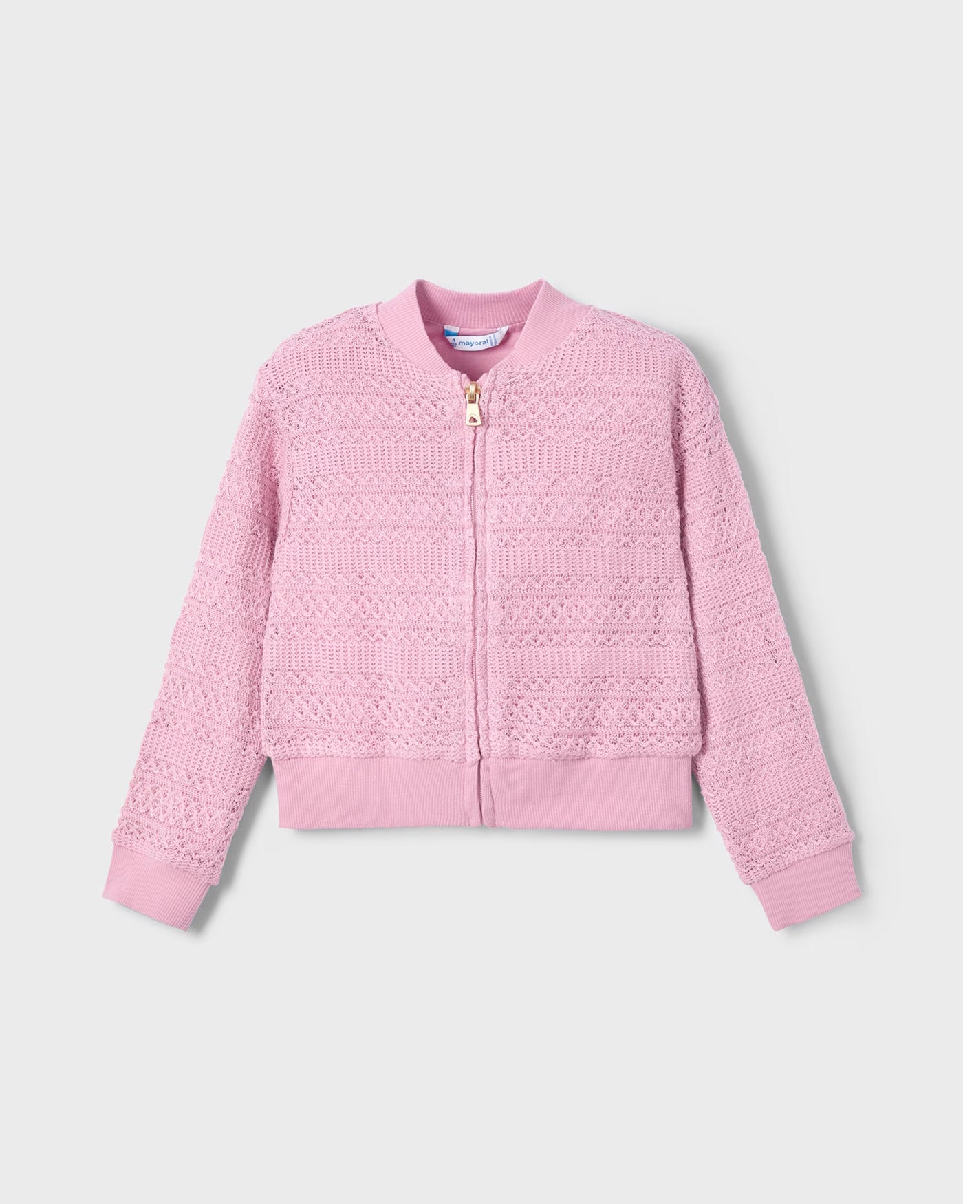 Felpa giacca croquet bambina Mayoral rosato Mayoral Rosato