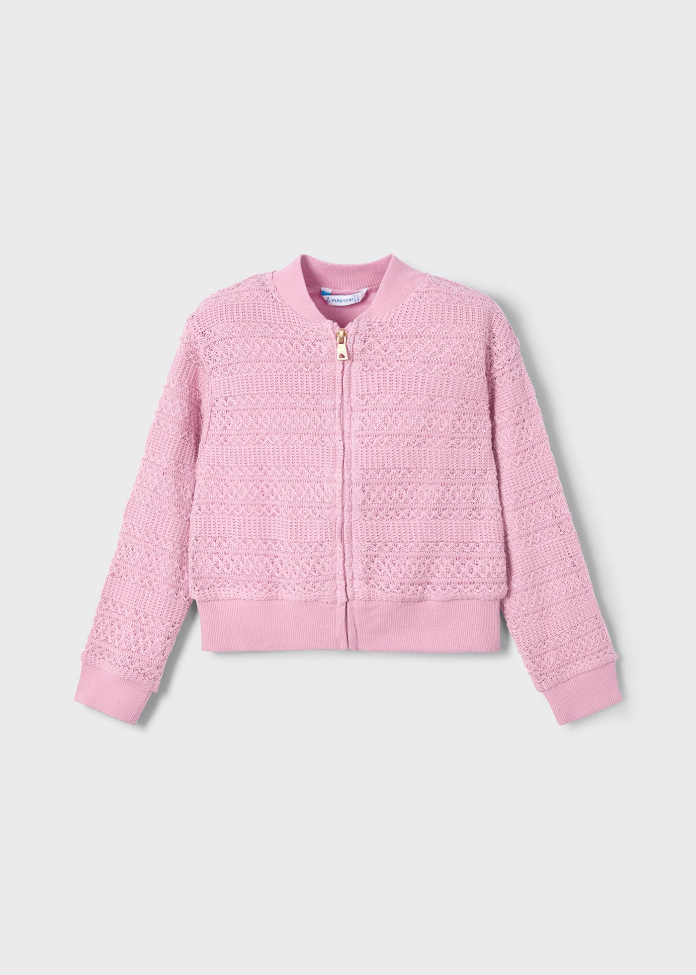 Felpa giacca croquet bambina Mayoral rosato Mayoral Rosato