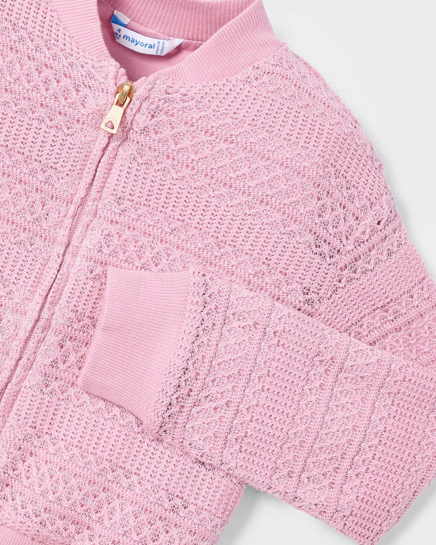Felpa giacca croquet bambina Mayoral rosato Mayoral Rosato