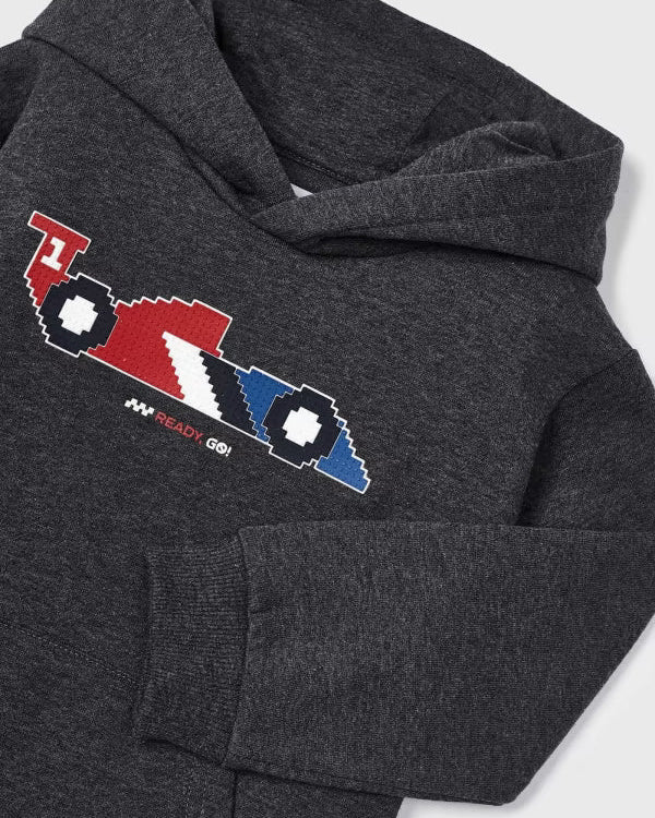 Felpa grigia bambino Mayoral applicazione formula 1 - ErreGiModaBimbo