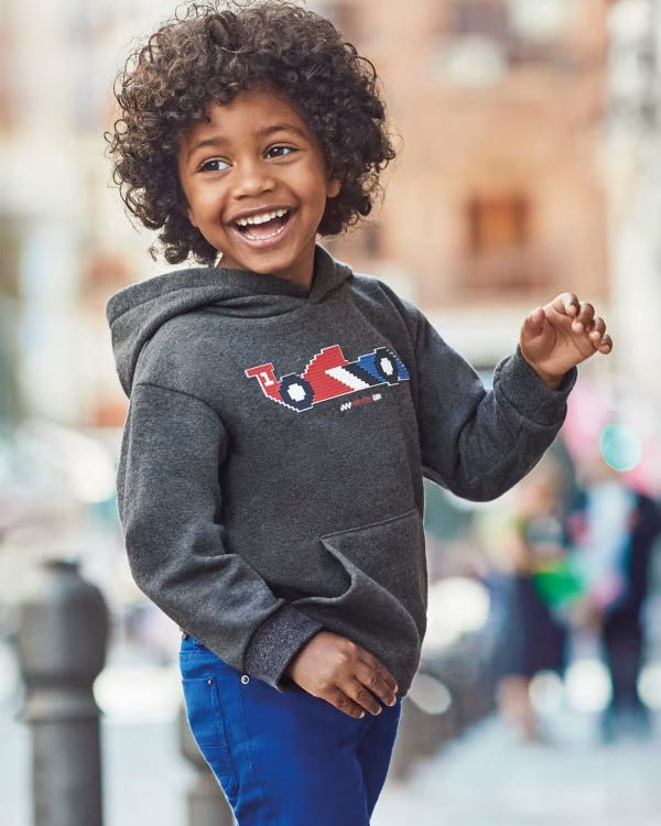 Felpa grigia bambino Mayoral applicazione formula 1 - ErreGiModaBimbo