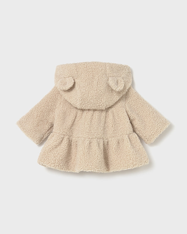 Felpa pellicciotto cerniera neonata Mayoral Newborn beige chiaro Mayoral 0-1 Mesi 55cm