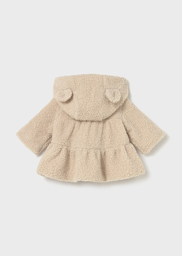 Felpa pellicciotto cerniera neonata Mayoral Newborn beige chiaro Mayoral 0-1 Mesi 55cm