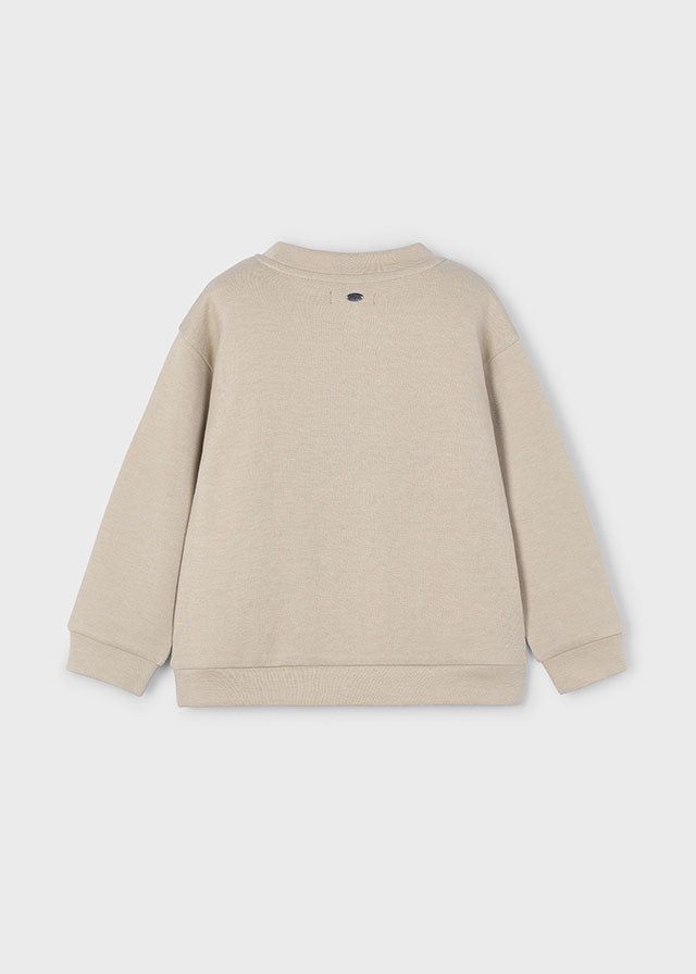 Felpa pullover bambino Mayoral Felpa great days beige Mayoral 2 Anni 92cm