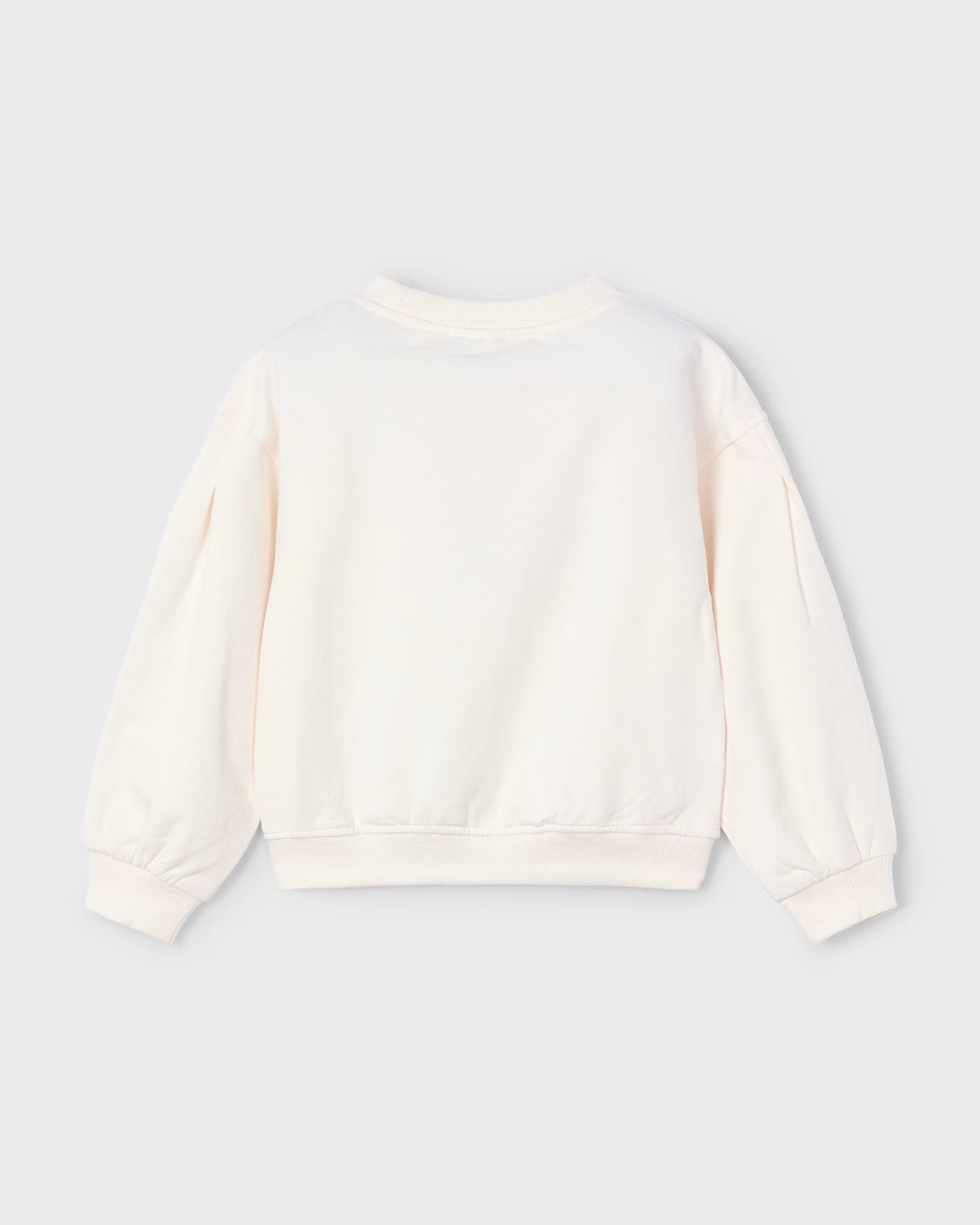 Felpa pullover cotone garzato bambina Mayoral bimba con fermaglio panna Mayoral Panna