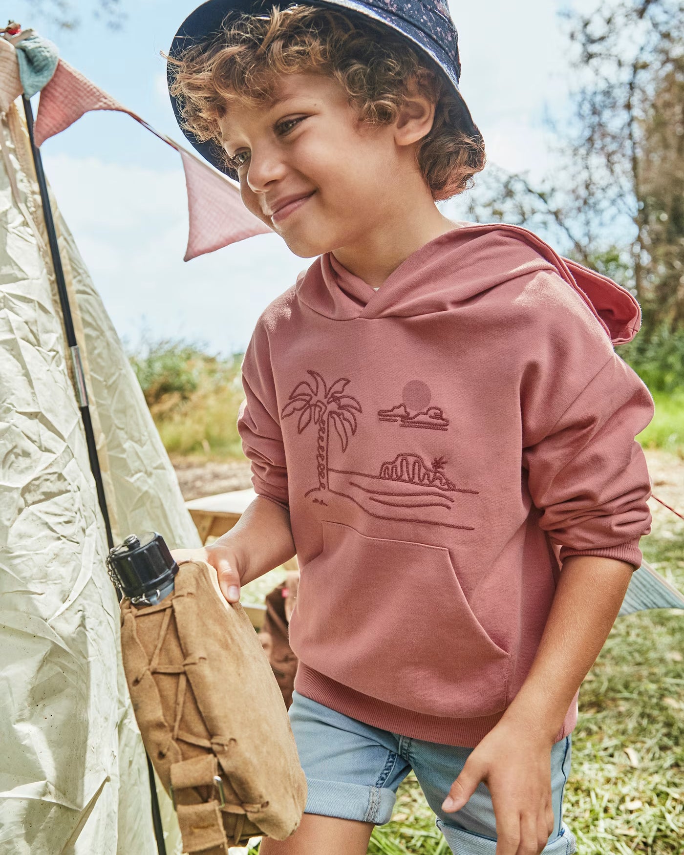 Felpa ricamo cappuccio unisex Mayoral Guaiava Mayoral 2 Anni 92cm