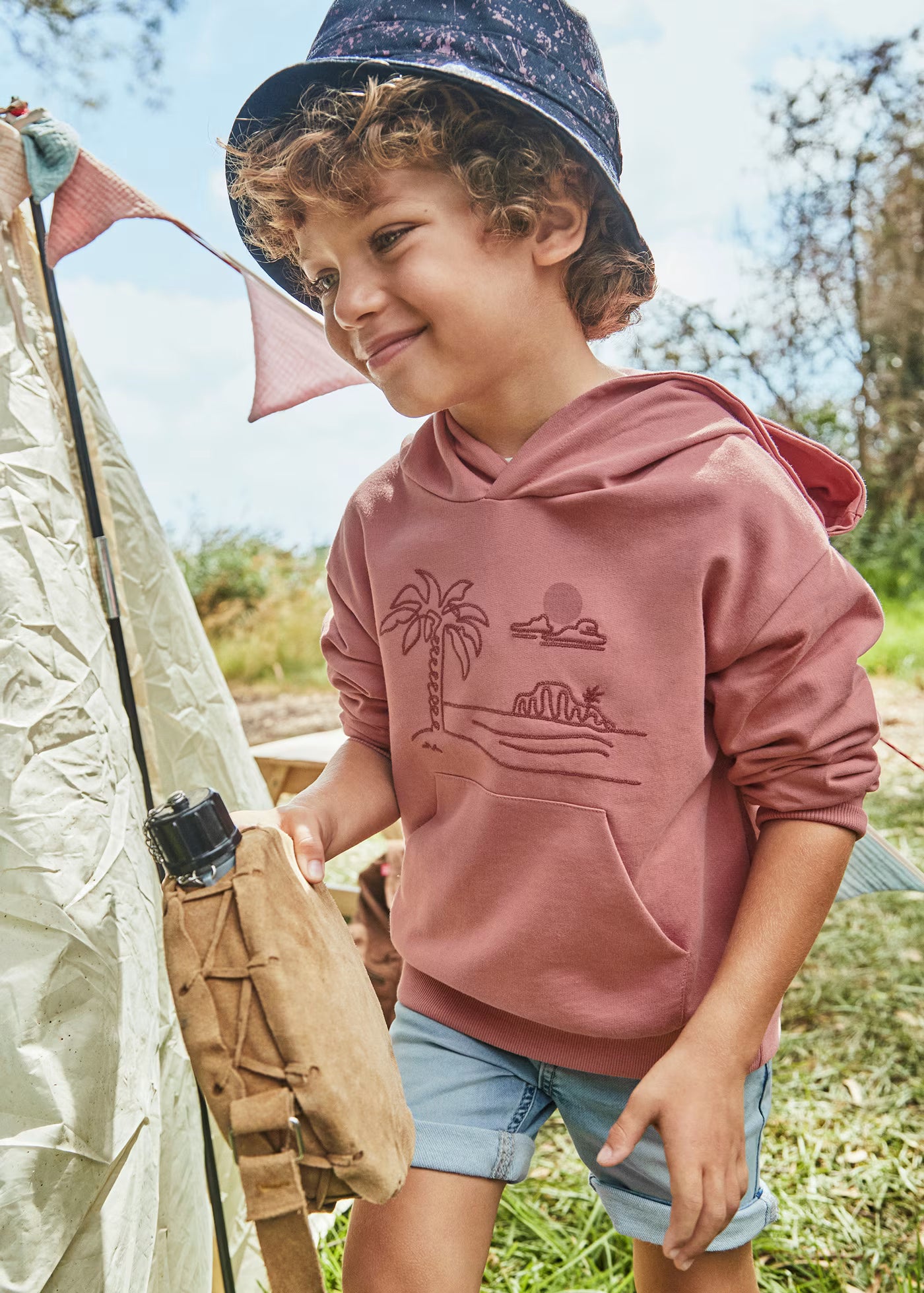 Felpa ricamo cappuccio unisex Mayoral Guaiava Mayoral 2 Anni 92cm