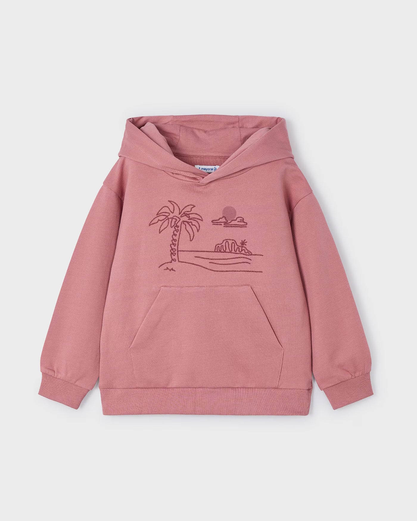 Felpa ricamo cappuccio unisex Mayoral Guaiava Mayoral 2 Anni 92cm