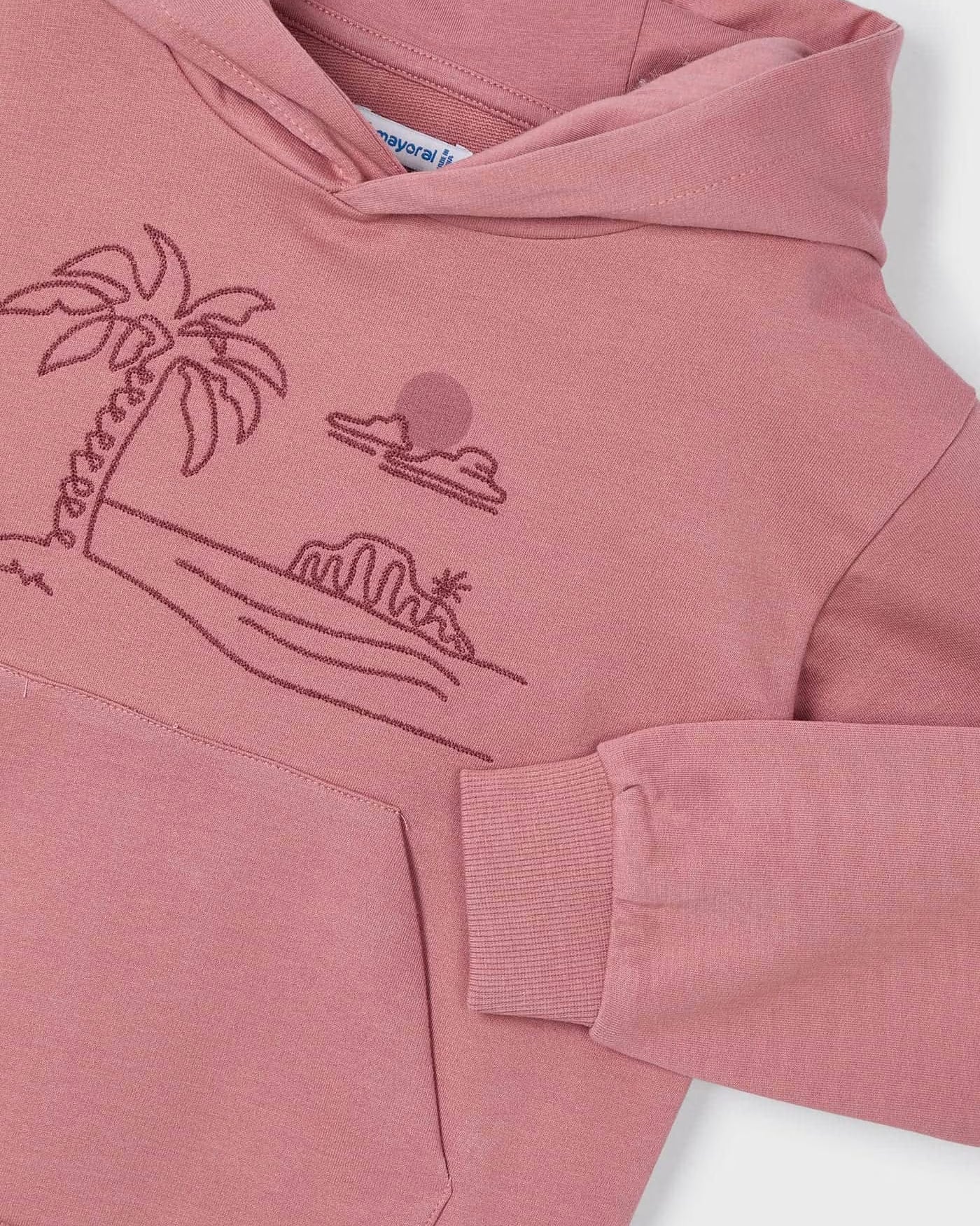 Felpa ricamo cappuccio unisex Mayoral Guaiava Mayoral 2 Anni 92cm